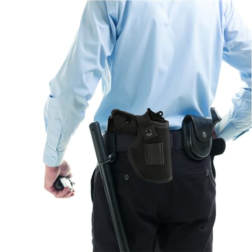 IWB Gun Holster with Magazine Pouch - Black, Ambidextrous Fit