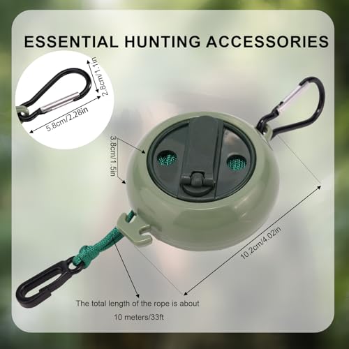 Hunting Tree Stand Gear Hoist 33ft Retractable Bow Rope Lifter for Tree Stands