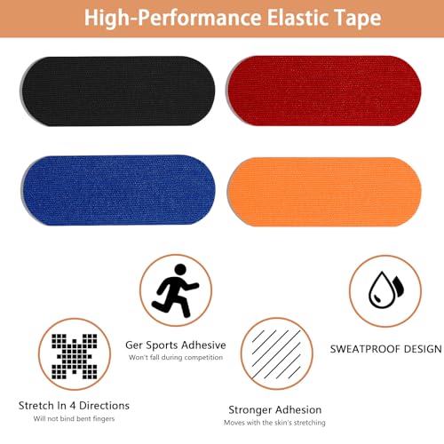 Bowling Finger Tape - 100PCS Protective Thumb Tapes, 4 Colors