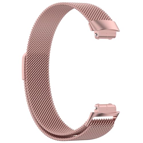 Stainless Steel Magnetic Fitness Tracker Band for Fitbit Inspire 3 - Adjustable Replacement Strap