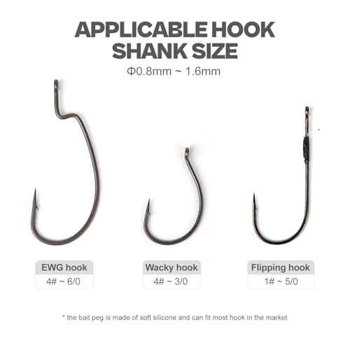 Bait Stoppers (300/600Pack), Silicone Rubber Based Fishing Keeper