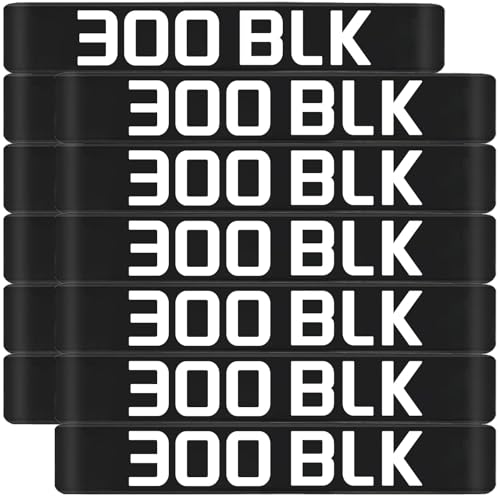 Magazine Marking Bands - 12 Pack with Large '300 BLK' Lettering