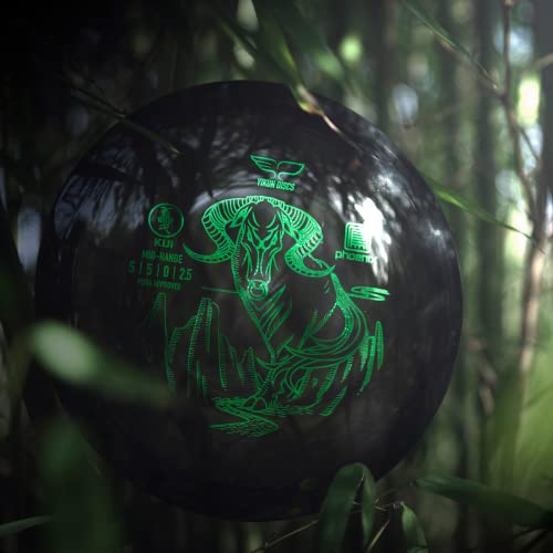 Yikun Midrange Disc Golf Disc - Overstable, PDGA Approved, Black, 165-175g