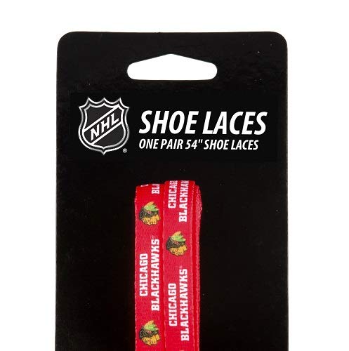 NHL Officially Licensed Laceup Shoe Laces - Chicago Blackhawks