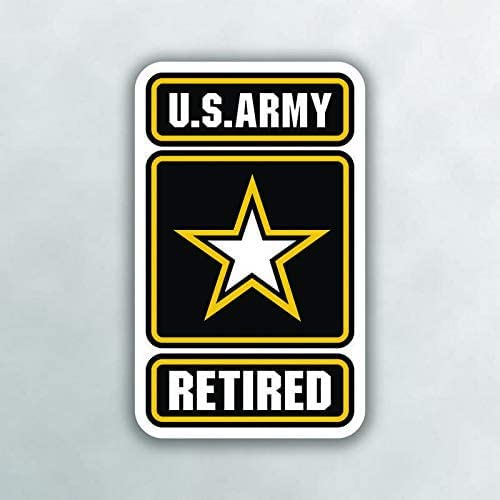 United States Army Retired Vinyl Decal Sticker - 5 Inch