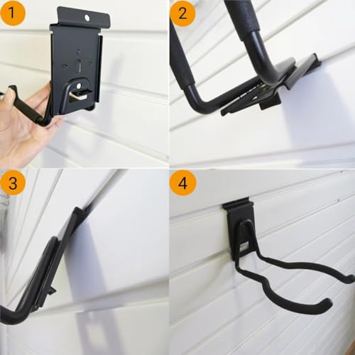 Power Tool Organizer for Slatwall, Garage Hooks for Hanging Yard Tools, Anti-Slip Weedeater Rack and Trimmer Holder, Versatile Slat Wall Drill Holder, 620 Series Slatwall Hooks