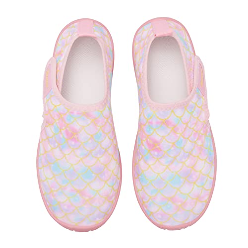 Racqua Mermaid Big Kid/Hdk1602 Water Shoes – Barefoot Quick-Dry Lightweight Aqua Shoes (2 Big Kid)