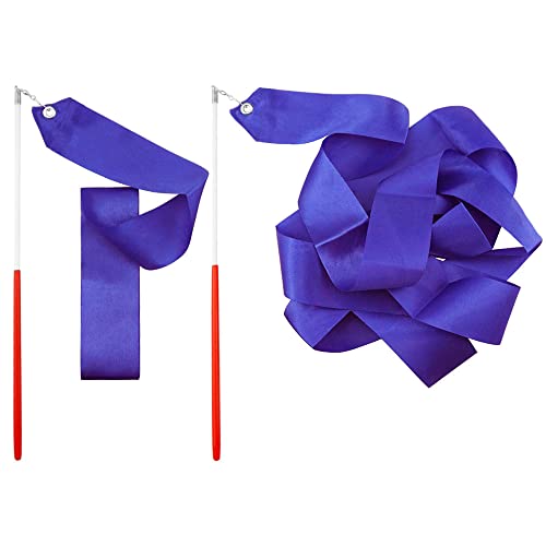 Blue Rhythmic Gymnastics Ribbon Dance Streamers - Set of 2