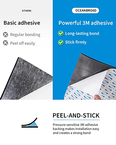 Non-Slip EVA Foam Boat Decking Sheet - Gray with Black Seam Lines - 48"L x 16.8"W