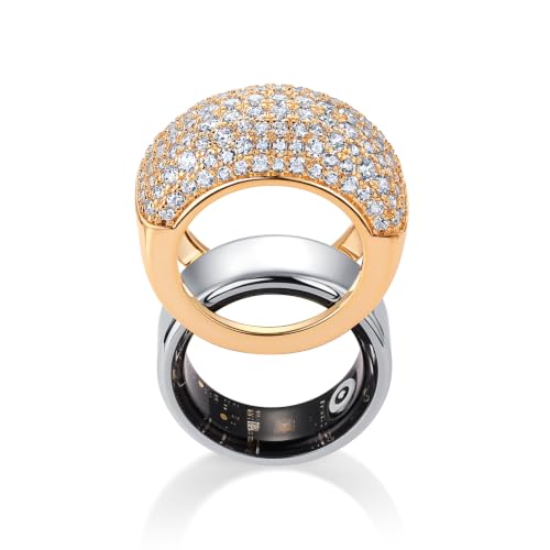14K Gold Plated Pavé Smart Ring Cover for Oura Ring Gen 4