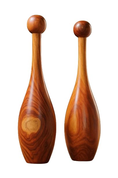 Small Rosewood Indian Clubs (Mugdar) – 2 lbs Pair for Beginners