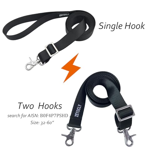 ZEYOCLY 24-36 inch Adjustable Bimini Boat Top Straps with Heavy-Duty Snap Hooks (2 pcs)