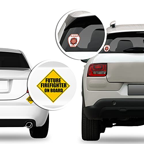 Red Maltese Fire Rescue Sticker - 3 Inch Vinyl Decal for First Responders