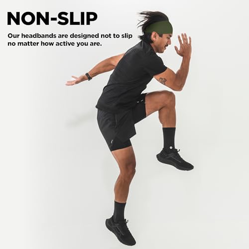 JUNK Big Bang Lite Headband - Moisture-Wicking, Non-Slip Sports Sweatband, One Size - Lefty's Poncho Variation