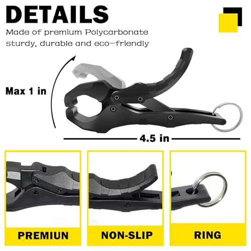 4.5'' Fish Lip Gripper - Digital Scale Hook Clamp (Pack of 2)