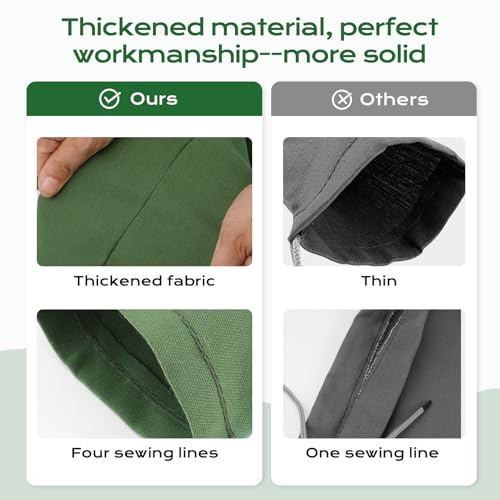 Sand Bags for Flooding,4Pcs Flood Prevention Sandbags,Thickened Long Canvas with Elastic Band, Reusable Flood Barriers for Indoor and Outdoor Garage 4'X 7"