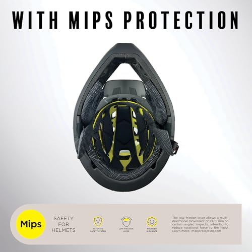 MIPS Full Face Mountain Bike Helmet - Lightweight & Ventilated
