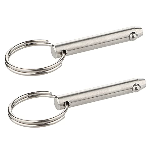 2 Pcs Quick Release Pin - 5/16" (8mm) Marine Grade Stainless Steel