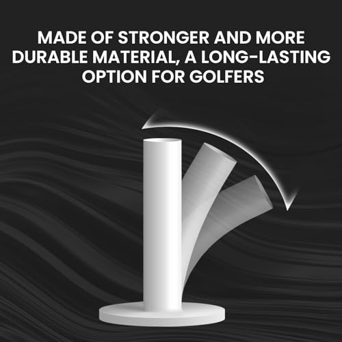 Golf Rubber Tees for Practice Mat - 3 Pack (1.5" White)