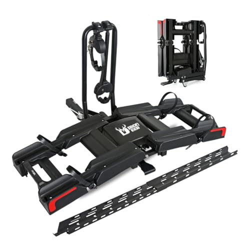200 lbs E-Bike Hitch Rack with Ramp - Fits 2 E-Bikes