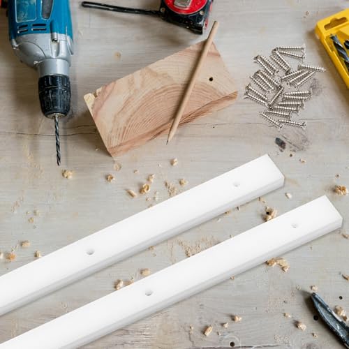 2PCS Crosscut Sled, Catcan Table Saw Sled Kit with Predrilled Holes and 12 Screws, 3/4" x 3/8" x 17" Miter Bars for Table Saw Runners(2)