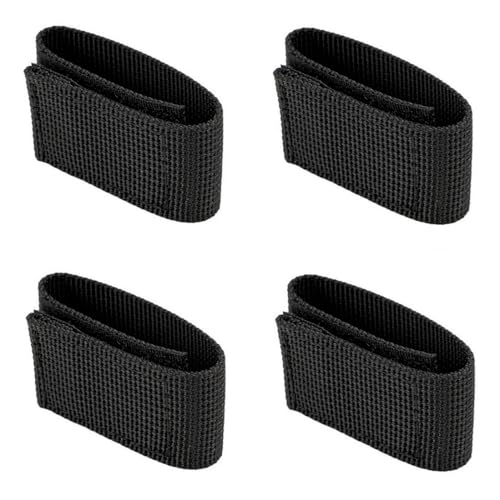 1 Inch Duty Belt Keepers - 4 Pack Hook & Loop Closure