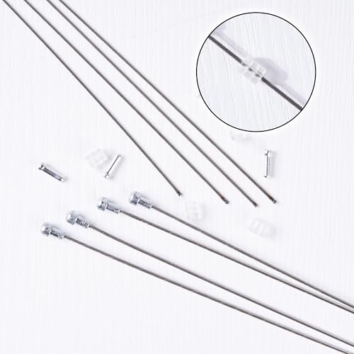 Road Bike Brake Cables - 4 Pcs Stainless Steel Inner Line Kit (1.7M)