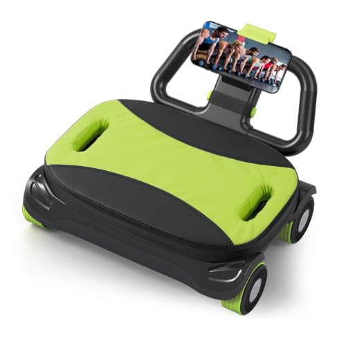 IRISFLY 4-Wheel Ab Roller with Auto-Rebound - Core & Abs Workout Machine
