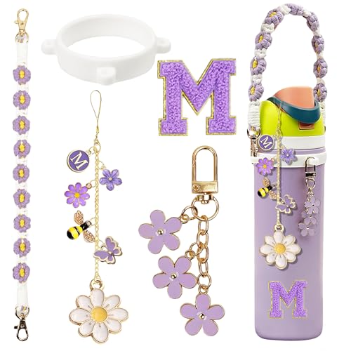 Owala Bottle Accessories Set - Purple Charm & Strap - M