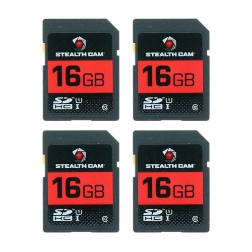 Stealth Cam 16GB SD Card Pack with Storage Case – High-Speed Data Transfer for Trail Cameras