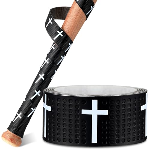 Cross Baseball Bat Grip Tape - Non-Slip Black