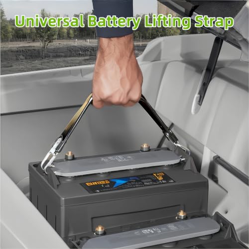 Heavy Duty Golf Cart Battery Lifting Strap - Universal Fit
