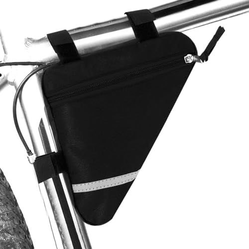 Bicycle Front Triangle Bag - Waterproof Nylon, High Capacity