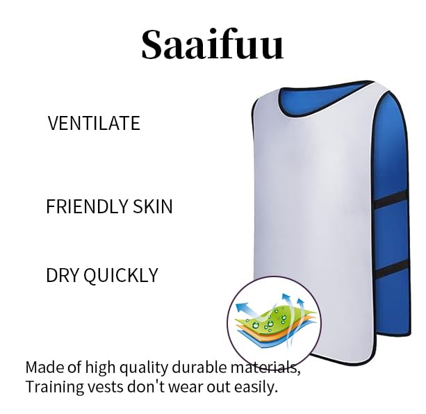 12 Pack Reversible Scrimmage Vests for Kids & Adults