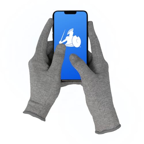 DefenderShield EMF Radiation Protection Gloves ? Computer & Cell Phone Gloves Touchscreen-Friendly ? Comfortable EMF Protection for Cell Phone Use ? Small Size, Anti-Odor & Anti-Static Material