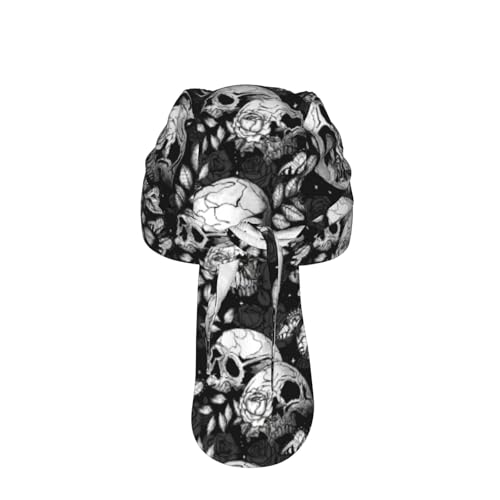 RPLKZEP Quick-Drying Wicking Skull Cap - One Size Cycling & Sports Head Wrap (2 Pack)