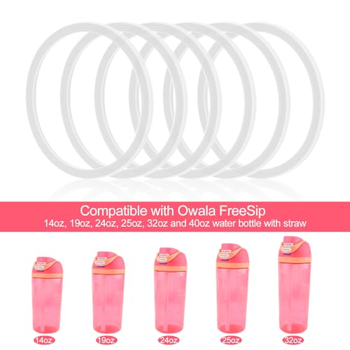 Silicone Water Bottle Gasket Replacement for 19-40oz Bottles - Clear