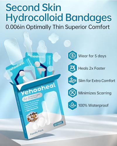 Hydrocolloid Bandages - Optimally Thin 0.7in x 2.44in, 10 Count