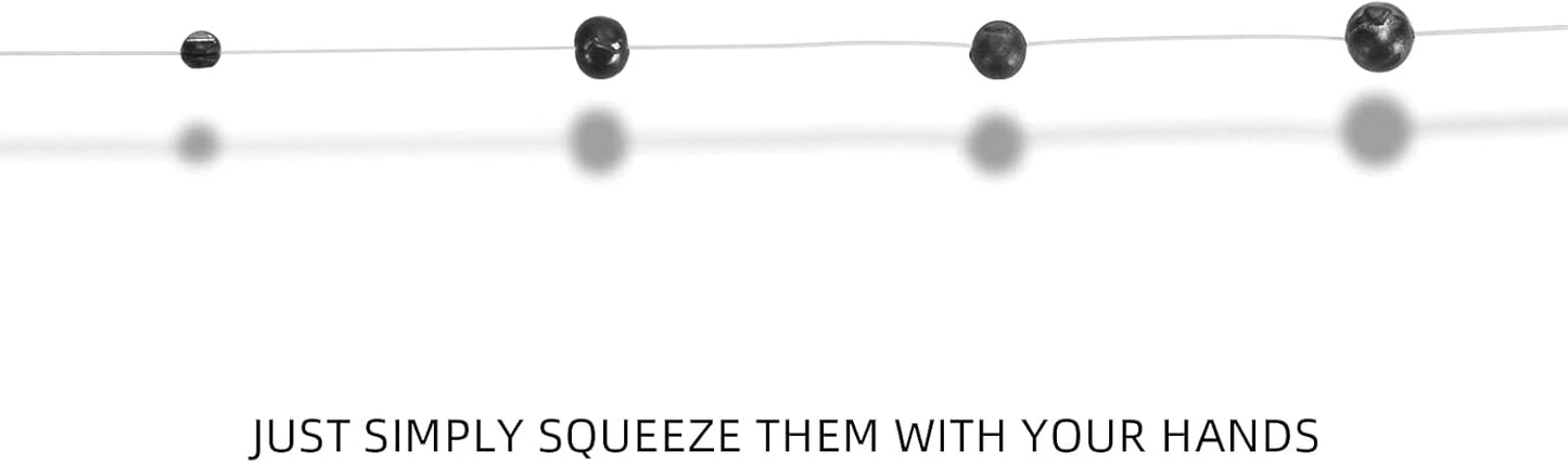 SF Micro Split Shot Combo - Removable Fly & Ice Fishing Sinkers Weights - Pure Lead (112 Pcs, 4 Sizes)