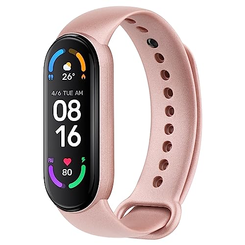 Amazfit Band 5 Replacement Bands - 3 Pack Soft Silicone Straps - Black, Rose Gold, Gold