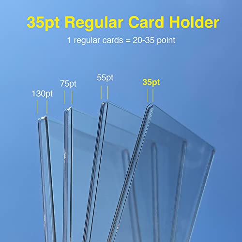 3x4 Top Loaders - 25 Pack 35PT Rigid PVC Card Protectors