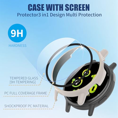 Garmin Vivoactive 5 Screen Protector Case - Beige, 1 Pack