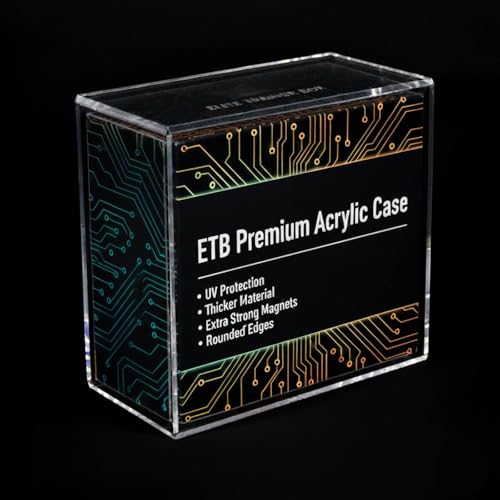 Acrylic Display Case for Elite Trainer Boxes - Clear, Magnetic, 8mm+5mm Thick