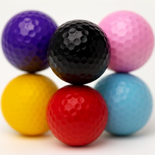 Thorza Multicolored Golf Balls Set of 24 - Putting & Practice Training Equipment