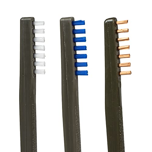 Nylon & Bronze AP Brushes - 3 Pack (1 Each) for Cleaning