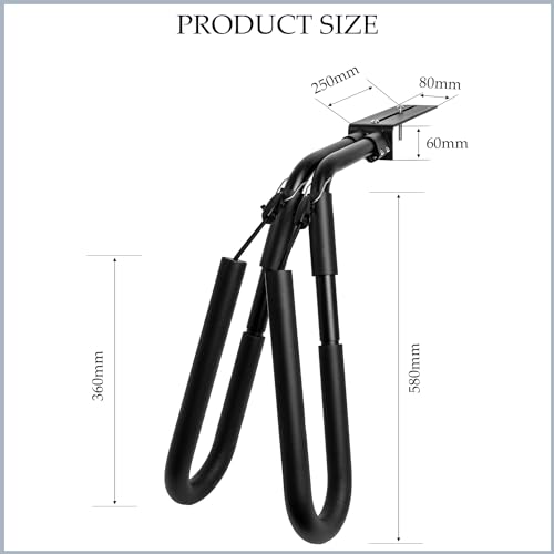 Moped Surfboard Rack - Durable Aluminum Holder for Shortboards