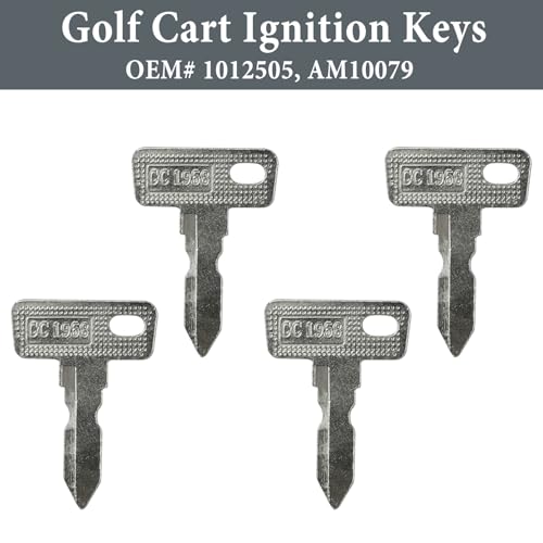 4-Piece Golf Cart Ignition Key Set for 1982-Up DS and Precedent Models