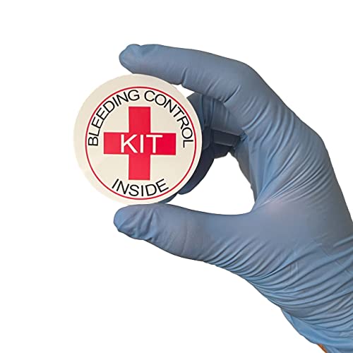 Bleeding Control Stickers - 5 Pack, 2" Diameter Labels
