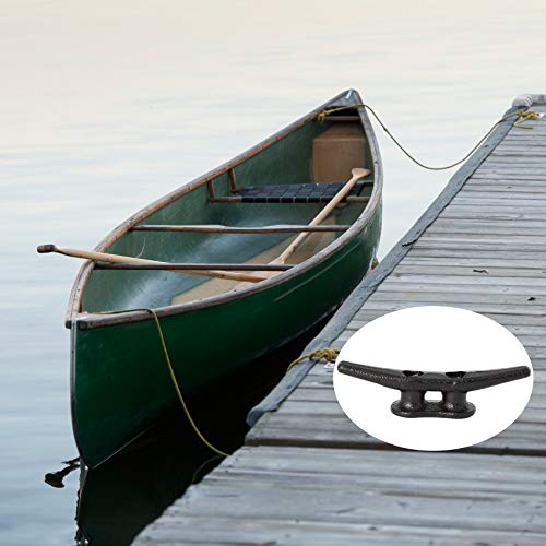 VEITHI 4 inch Dock Cleats, 6 Pack Black with Hardware, Marine Boat Tie Down Cleats