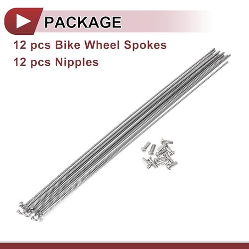 14G Bicycle Spokes - 265mm Stainless Steel Spoke Set